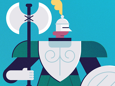 Elden Ring Knight #3 armor axe character design elden ring illustration knight paladin shield video games