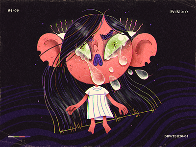 Drawtober 2020 | Prompt 04 — Folklore art challenge character characterdesign creepy drawlloween drawtober el salvador folktale guatemala halloween handmade illustration inktober la llorona latino llorona salvadoran scary spooky