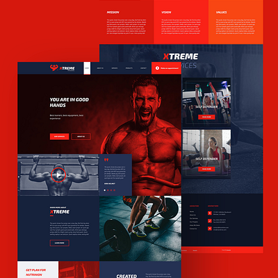 Fitness Website Design design mockup design ui ux web design web design and development web development web development company