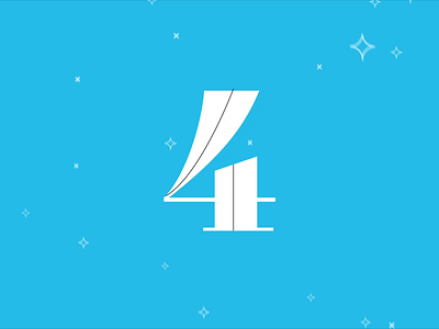 Christmas Advent Countdown - 4 advent advent calendar animation christmas christmas countdown december design happy holidays holidays illustration merry christmas minimal motion graphics retro season snowflake snowflakes