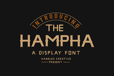 THE HAMPHA FONT alphabet branding decoration decorative font design font fonts graphic letter lettering logo retro retro font style type typeface typography vintage vintage font vintage logo