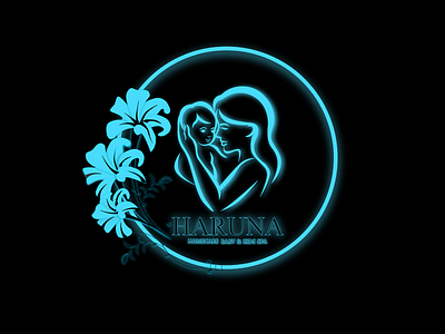 HARUNA BABY SPA (Dark) brand brand design branding logo logo design vekto