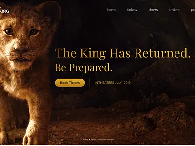 The Lion King UI design ui