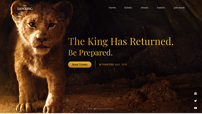 The Lion King UI design ui