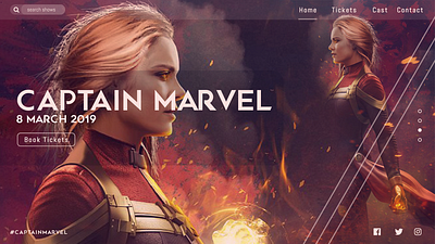 WebUI Captain Marvel design ui