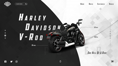 WebUI Harley Devidson design ui