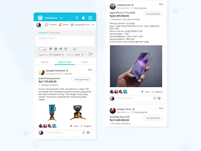 Sale on Feed app app design community feed post responsive responsive design responsive website socialmedia ui uidesign uiux uiuxdesign ux uxdesign web app