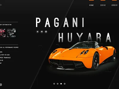 WebUI Pagani design ui