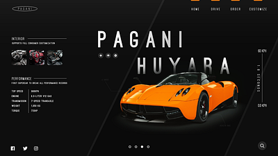 WebUI Pagani design ui