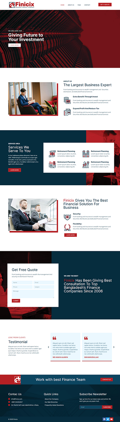 Financial Business Farm Website web design web templates website website design wordpress design