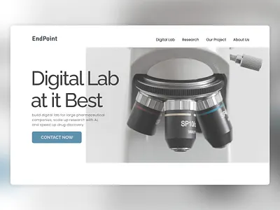 EndPoint - Digital Laboratory Builder clean ui design figma indonesia landing page minimalist ui webdesign