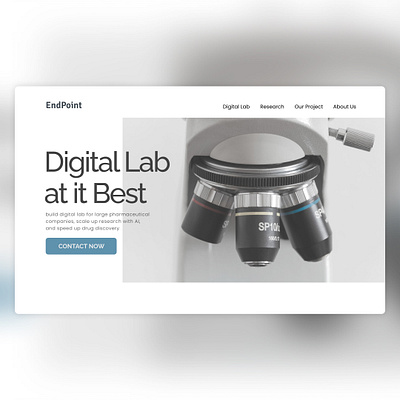 EndPoint - Digital Laboratory Builder clean ui design figma indonesia landing page minimalist ui webdesign