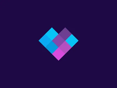 Pixels brand branding design digital elegant flat hear illustration letter logo logotype love mark minimalism minimalistic modern pixel s sign vector