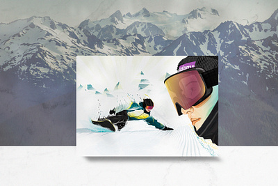 Winter Olympics Snowboarder - Illustration beijing2022 drawing goggles graphic design illustration illustrator mountains olympics ski slopes snowboard snowboarding sports winter