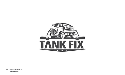 Tank Fix logo car clever doitmediajo emblem logo jordan junk junk removal logo moosartist mosaabosweilem tank الاردن المصمم الاردني تصميم الشعارات تصميم شعارات لوجو مصمم شعارات موسى ابو سويلم موسى ابوسويلم