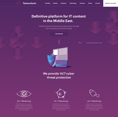 Tahawultech - Redesigned Webdesign branding clean color cybersecurity design icon logo minimal vector web webflow