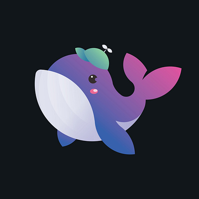 Billy design digital art digital illustration procreate whale