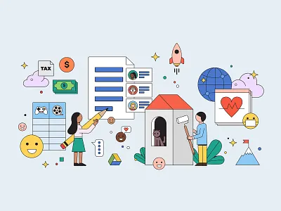 How Google Drive Can Make Every Corner of Your Life Easier 2 business businesscard covid covid19 emoji finance global google googledrive health home icon illustration illustrator leadership management mask social change vector work