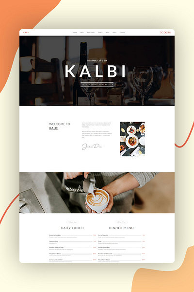 Restaurant Cafe Bar WordPress Theme - Restaurant WordPress Theme responsive restaurant small business theme web web design website wordpress wordpress design wordpress development wordpress theme