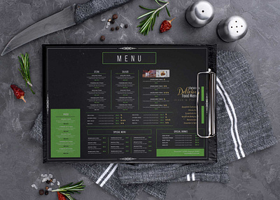 Christmas Delicacies Food Menu Design Template design illustration latest psd mockup