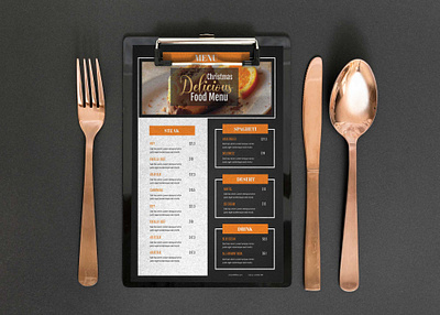 Chocolate Gingerbread Menu Design Template design illustration latest psd psd mockup