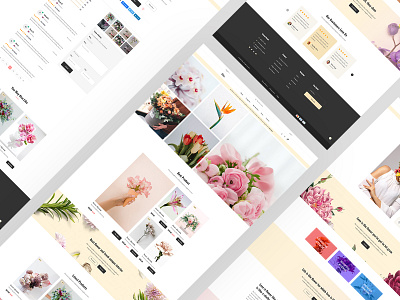 Oleo - Flower eCommerce Website Design branding clean design creative design ecommerce ecommerce business flower homepagedesign landing layoutdesign template ui ux website xd