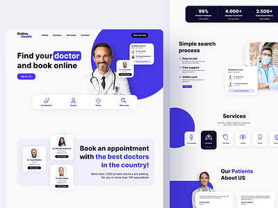 Online Health Booking Webdesign design graphic design healthcare hungarian hungary ui ui design ui designer ux design ux designer webdesign webdesigner