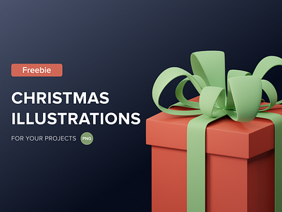 FREE Christmas 3D illustrations 3d 3dart art blender blender3d design illustration lowpoly render ui