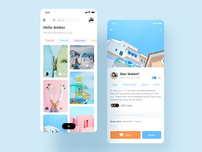 picture recommendation app ui app ui ux