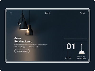 Lamp store concept lamp shop store website