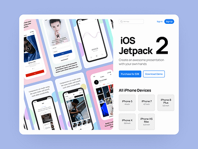 iOS Jetpack 2 💙 app application bestseller craftwork design ios iphone jetpack presentation ui