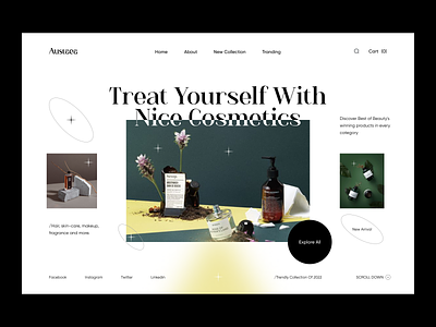 Beauty Product Website beauty beauty product design home home page homepage landing landing page landingpage site uidesign uiux userinterface web design web page web site webdesign webpage website