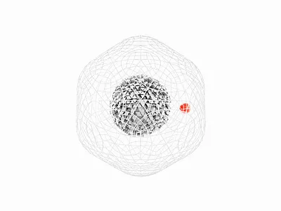 eXelentex 3d 3d animation 3d art 3d illustration 3d object artwork c4d clean graphic design illustration minimal motion red sphere visual art white