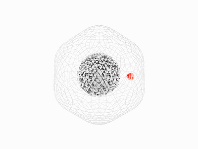 eXelentex 3d 3d animation 3d art 3d illustration 3d object artwork c4d clean graphic design illustration minimal motion red sphere visual art white