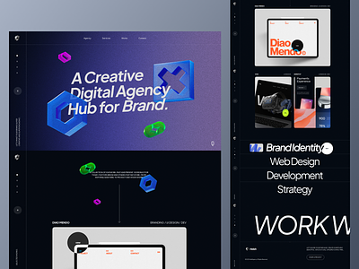 Digital Agency Website agency brutalism design digital agency landing page minimal portfolio product typography ui ux web design website