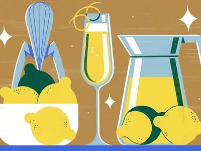 Stylist x Gordons Gin - Festive Cocktails cocktails colour design editoral editorial editorial illustration food illustration print travel