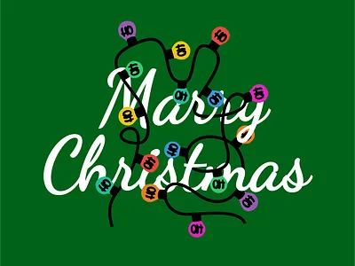 Marry Christmas - Illustration art bauble christmas christmas illustration coreldraw design garland green hohoho illustration marrychristmas