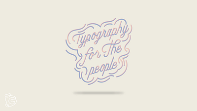 Typography For The People design illustration type typography