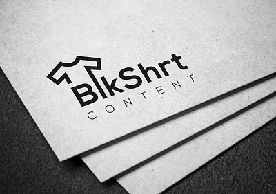 Logo design project for Blkshrt black branding concept content creator design graphicdesign logo tshirt unique