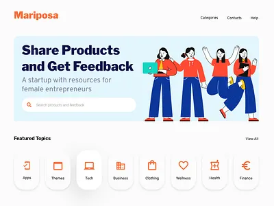 Mariposa - Hero Section day 30 hero section web design