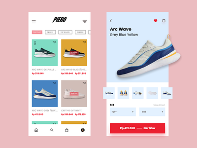 Daily UI Challenge 012 | E-Commerce Shop (Single Item) dailyui dailyuichallenge figma figmadesign mobile mobile app shoes ui ui design uiux
