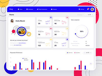 Qtag Analytics Dashboard concept design figma ui ui ux ux web app design web application web design