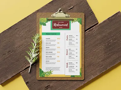 Jungle Cafe Menu Design Template design illustration logo premium download psd