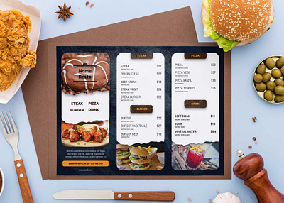 Steakhouse Menu Design Templates branding design illustration logo