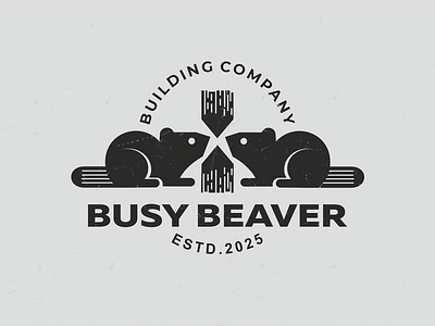 Busy Beaver brand brandidentity branding design font identity logo logotype