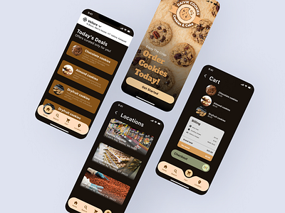 DCC Cookie App app design graphic design typography ui ux wireframe