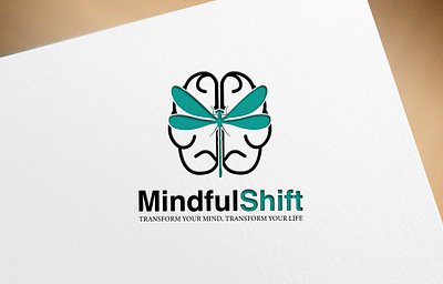 MindfulShift Logo branding graphic design logo maruf graphic marufbhuiyan