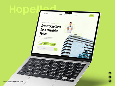 Hopemed - Landing Page dribbble health healthcare landingpage new shot uiux webdesign webpage