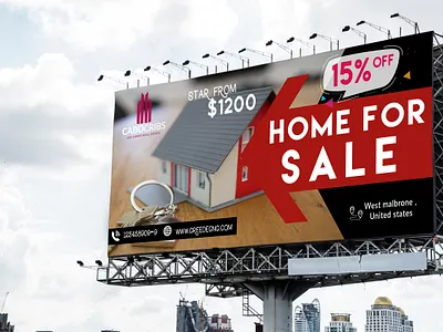 Real estate billboard design billboard design graphic design realestate
