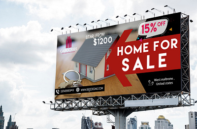 Real estate billboard design billboard design graphic design realestate